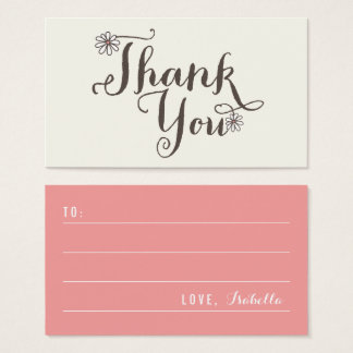 Whimsical Daisisises Gracias Script DIY Gift Tag