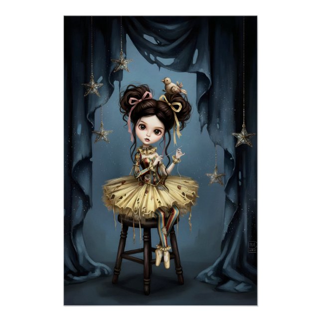 Whimsical Dark Circus Doll Poster (Anverso)