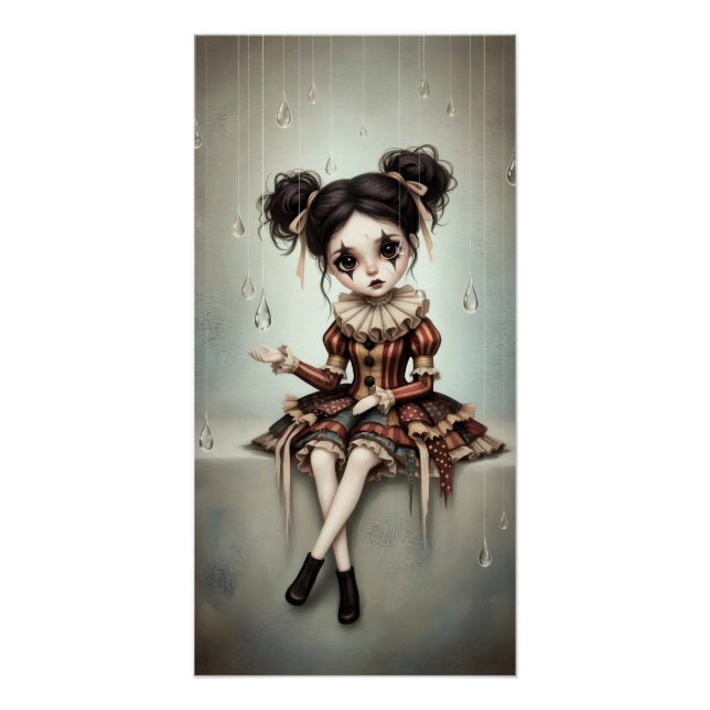 Whimsical Dark Circus Doll Poster (Anverso)