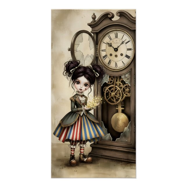 Whimsical Dark Circus Doll Poster (Anverso)