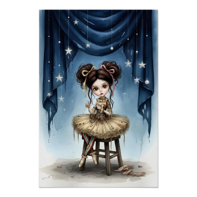 Whimsical Dark Circus Doll Poster (Anverso)