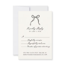 Whimsical, dibujado a mano Wedding Rsvp