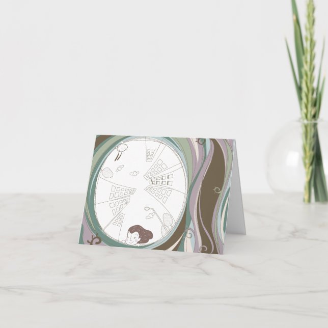 Whimsical Dreamscaps Cita 4 Tarjeta de Saludo (Anverso)