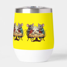 Whimsical Fiesta de té con Ilustracion de ratones
