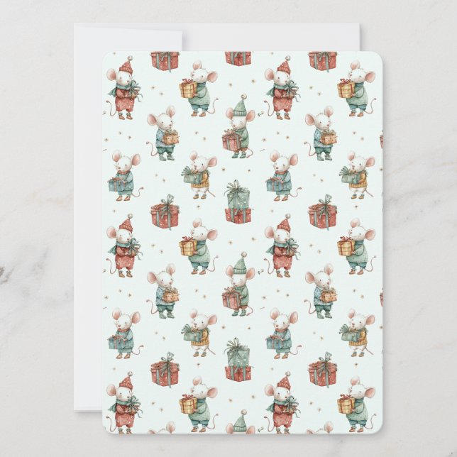 Whimsical Flat Christmas Card – Cute Holiday Cheer (Anverso)