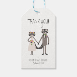 Whimsical Forest Raccoons Rústica Boda Etiquetas d
