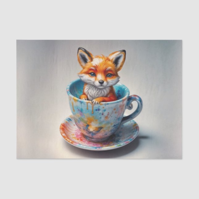 Whimsical Fox Kit en papel de desconchado para el  (Anverso)