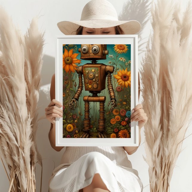 Whimsical Garden Robot | Arte digital (Subido por el creador)