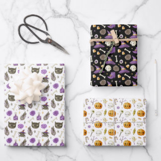 Whimsical Halloween Regalo Papel de envolvimiento 