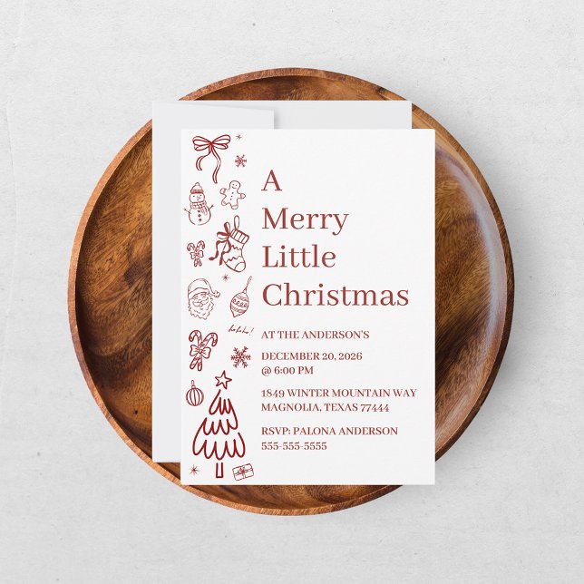 Whimsical Hand Drawn Doodle Red (Subido por el creador)