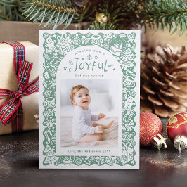 Whimsical Hand Drawn Joyful Holiday Greetings