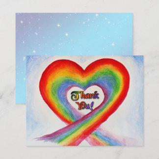 Whimsical Heart Gracias Tarjeta De Saludo