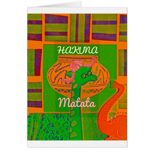 Whimsical Heights: hermosa y divertida jirafa afri (Frente)