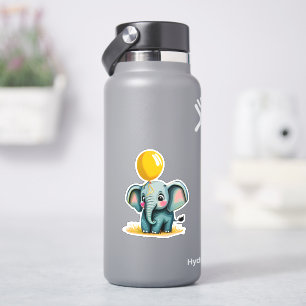 Whimsical lindo elefante pegatina para niños