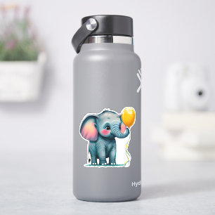 Whimsical lindo elefante pegatina para niños