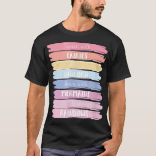 Whimsical, lindo gráfico top tee manga corta para