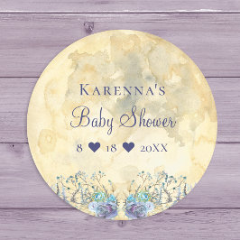 Whimsical Moon Baby Shower Sello para sobres