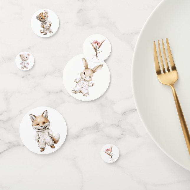 Whimsical Pajama Animals: Table Confetti (Grupo)