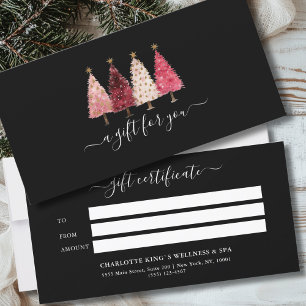 Whimsical Red Pink Black Salon Certificado de Rega