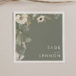 Whimsical Wildflower Meadow | Sage Green Boda<br><div class="desc">Este maravilloso prado de flores silvestres | Sage Green es perfecto para su boda boho sencillo y elegante. La vegetación rústica y moderna, acompañada de las minimalistas flores naturales, te ayudará a dar vida a tu visión. Este diseño de flores doradas de bonito, toques de sabio bohemio verde y morado...</div>