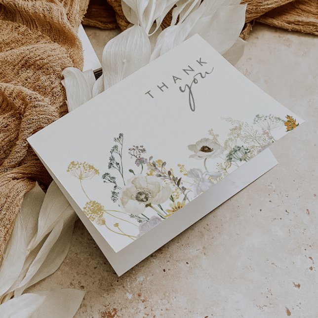 Whimsical Wildflower Meadow | Tarjeta de agradecim (Subido por el creador)