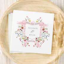 Whimsical Wildflower Wedding Save The Date