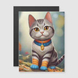 Whimsical Woodland America Shorthair Cat