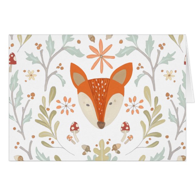 Whimsical Woodland Fox (Anverso (Horizontal))