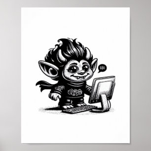 Whimsigoth Cyborg Internet Troll Diseño de Arte Vi