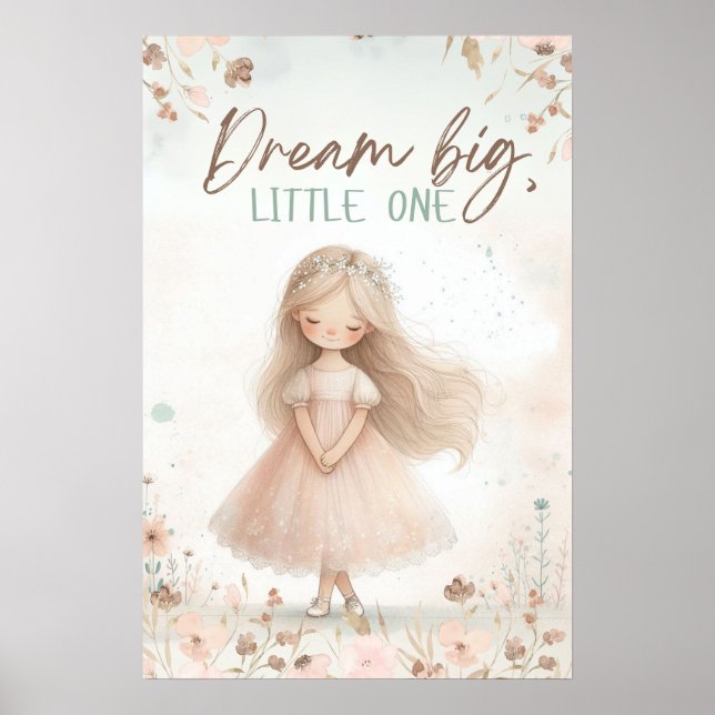 Whimsy & Grace: Dreamy Posters for Little Girls" (Frente)