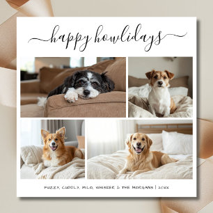Whimsy Script Feliz Navidad de Perros de Howlidays