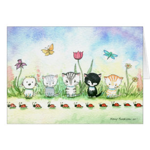 Whimybug Kitty Cat Puppy Card