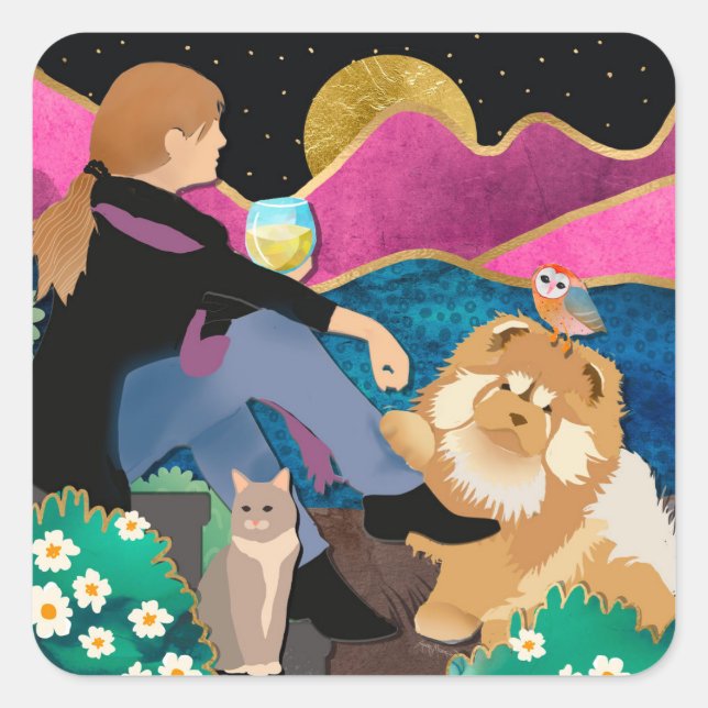 WHINE with ME mastica pegatinas (Anverso)