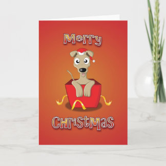 whippet - caja - Felices Navidad