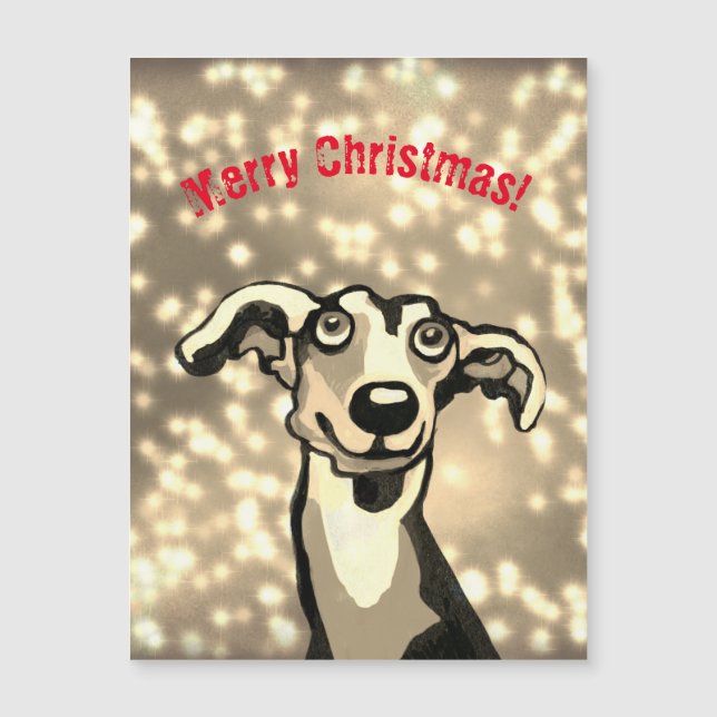 Whippet Merry Christmas (Anverso)