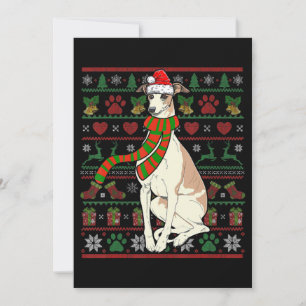 Whippet Papá Noel Amante Divertido Perro Navidad