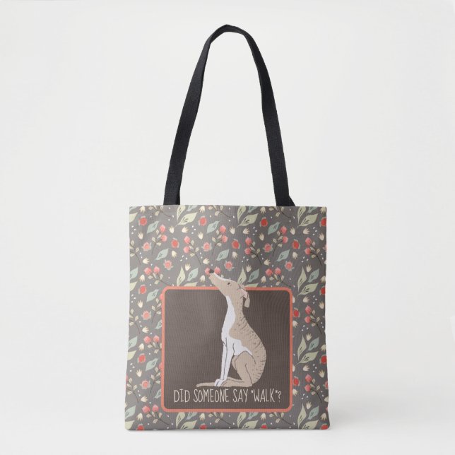 WHIPPET quiere una bolsa para caminar por la tota (Anverso)