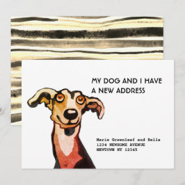 Whippet y yo nos hemos mudado, Tarjeta de Anuncio 