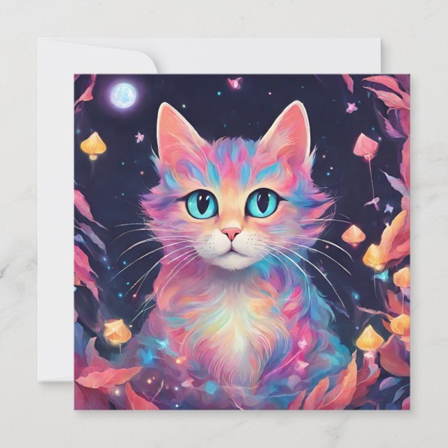 Whiskers cósmicos - Pintura de gatos (Anverso)