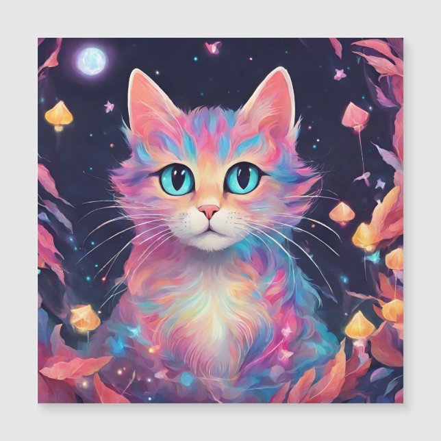 Whiskers cósmicos - Pintura de gatos (Anverso)