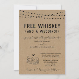 Whiskey gratis y una invitación a la boda