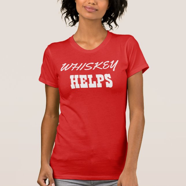 Whiskey Helps Women's Tank Top (Anverso)