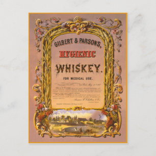 Whiskey higiénico: 1860 - Postal