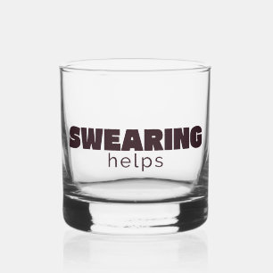 Whiskey Maldecir Ayuda Vaso de Rocas – Divertido Barware