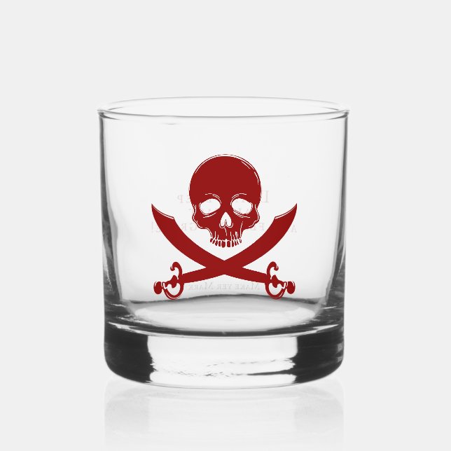 Whiskey Vajilla de "Drink Deep, Sail Fast" Vaso de Whisky (Anverso)