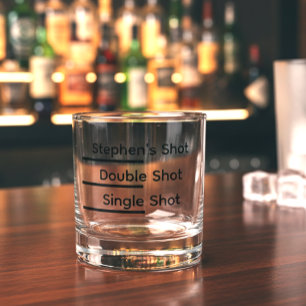 Whiskey Vaso de chupito personalizado divertido 