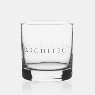 Whiskey Vaso de Piedra para Arquitecto / Sepia