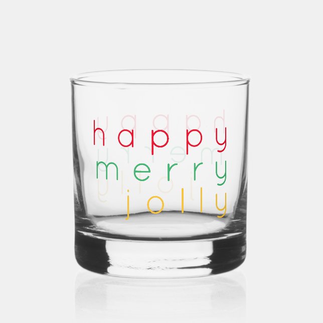 Whiskey Vaso de Roca FELIZ ALEGRE JOLLY (Anverso)