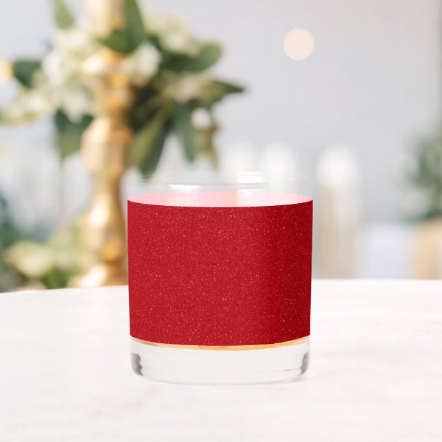 Whiskey Vaso de rocas de textura roja de tomate personaliz (Insitu (Boda))