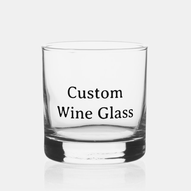Whiskey Vaso de rocas impreso de 12 oz (Reverso )